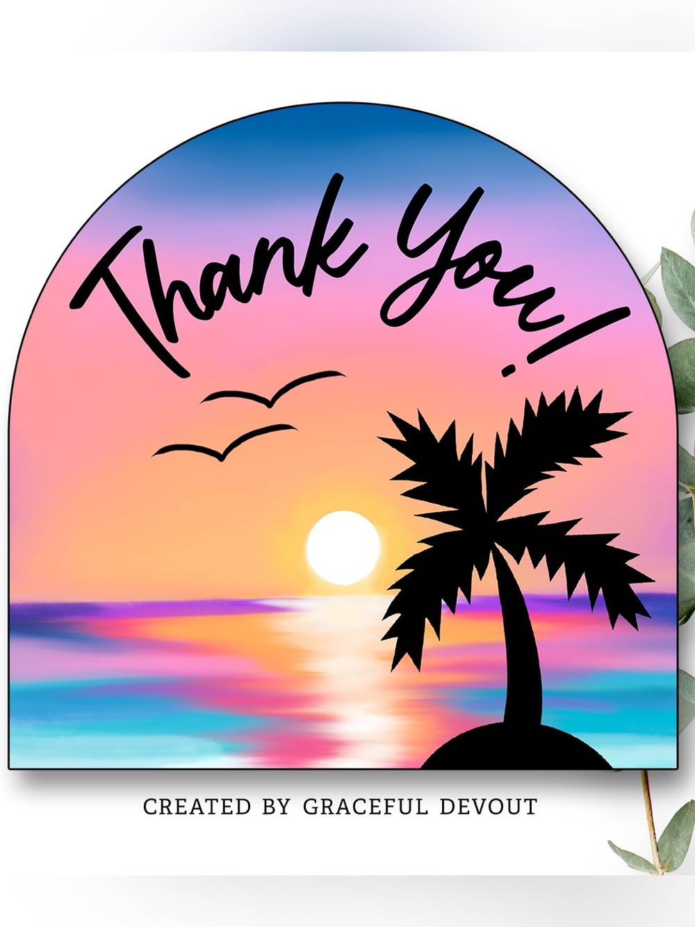 Thank You! 2" (inches) Stickers